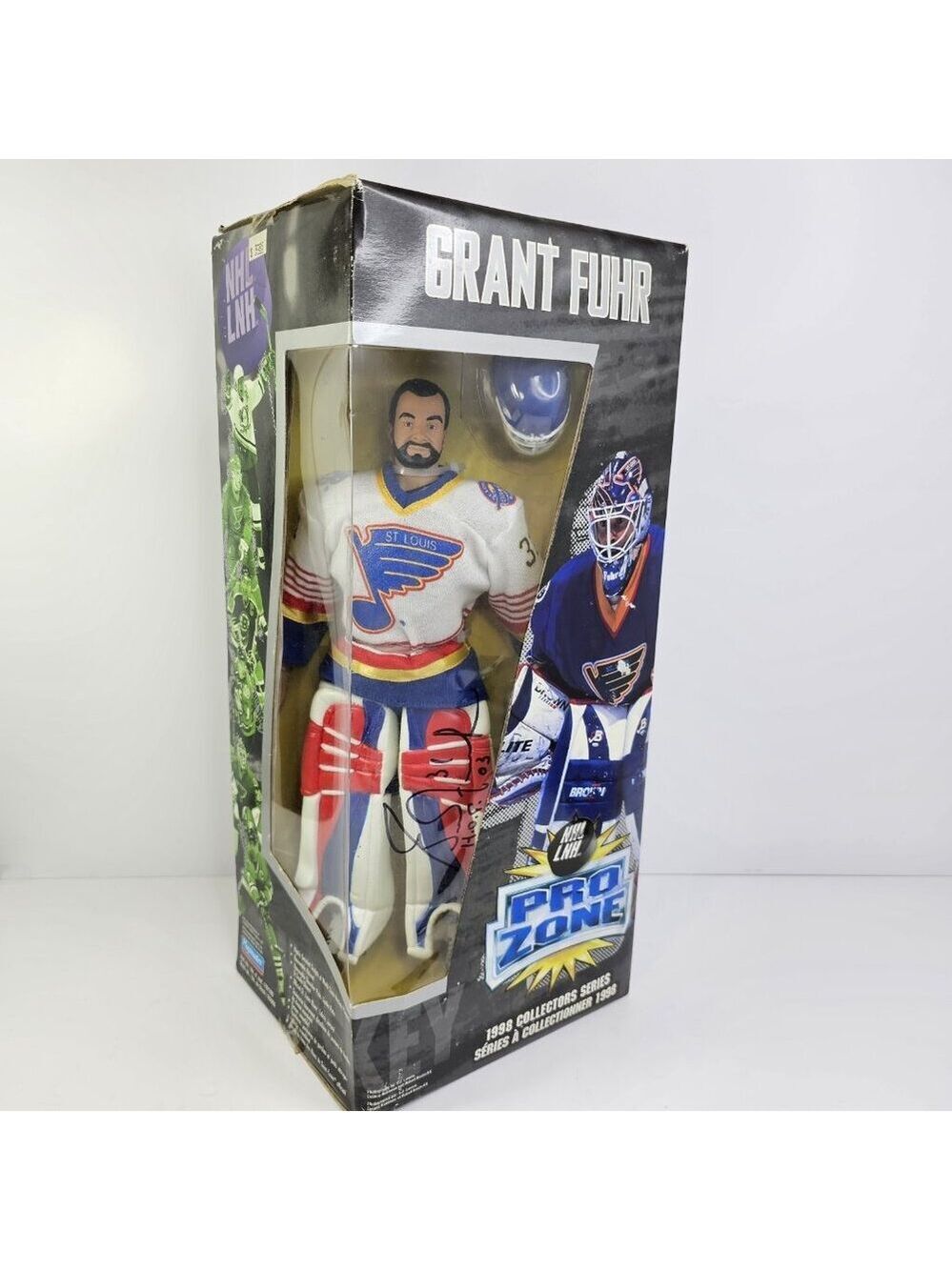 SIGNED 1998 NHL Playmates Pro Zone Grant Fuhr Collectors Series 12" Autographed